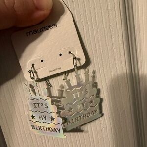 Maurices Iridescent Birthday Cake Earrings